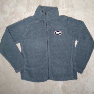 Georgia Bulldogs Football Sweatshirt/Fleece Jacket - Great Condition Sz Lg 11-13